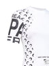 White jersey regenerated graphic baby-fit T-shirt