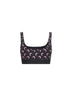 Black printed jersey Moon sports bra