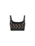Top sportivo Moon in jersey stampato nero