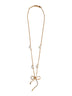 Collana Bow in ottone oro