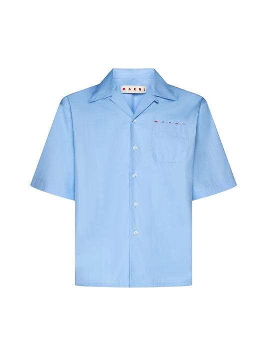 Cotton shirt with logo