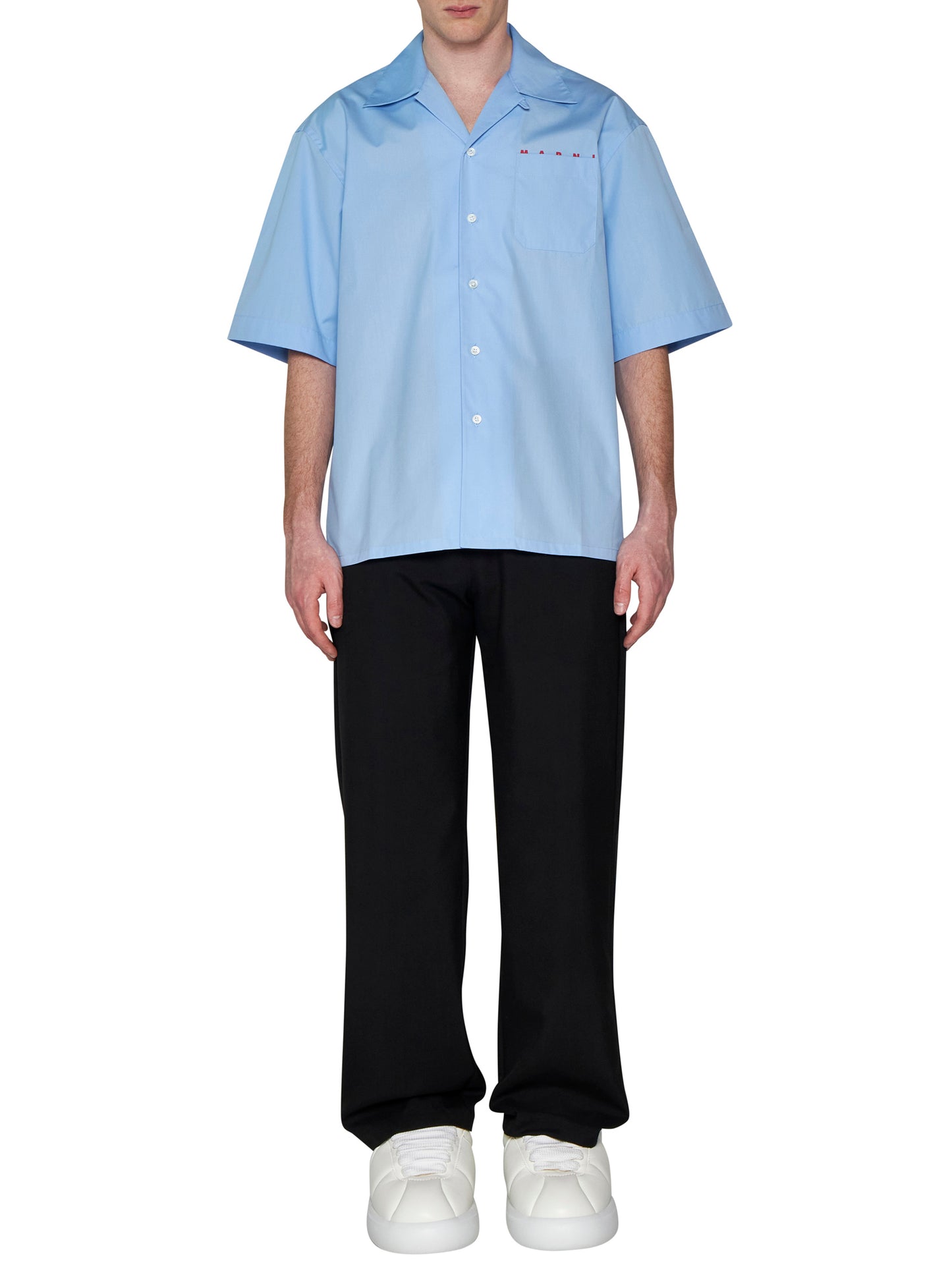 Cotton shirt with logo
