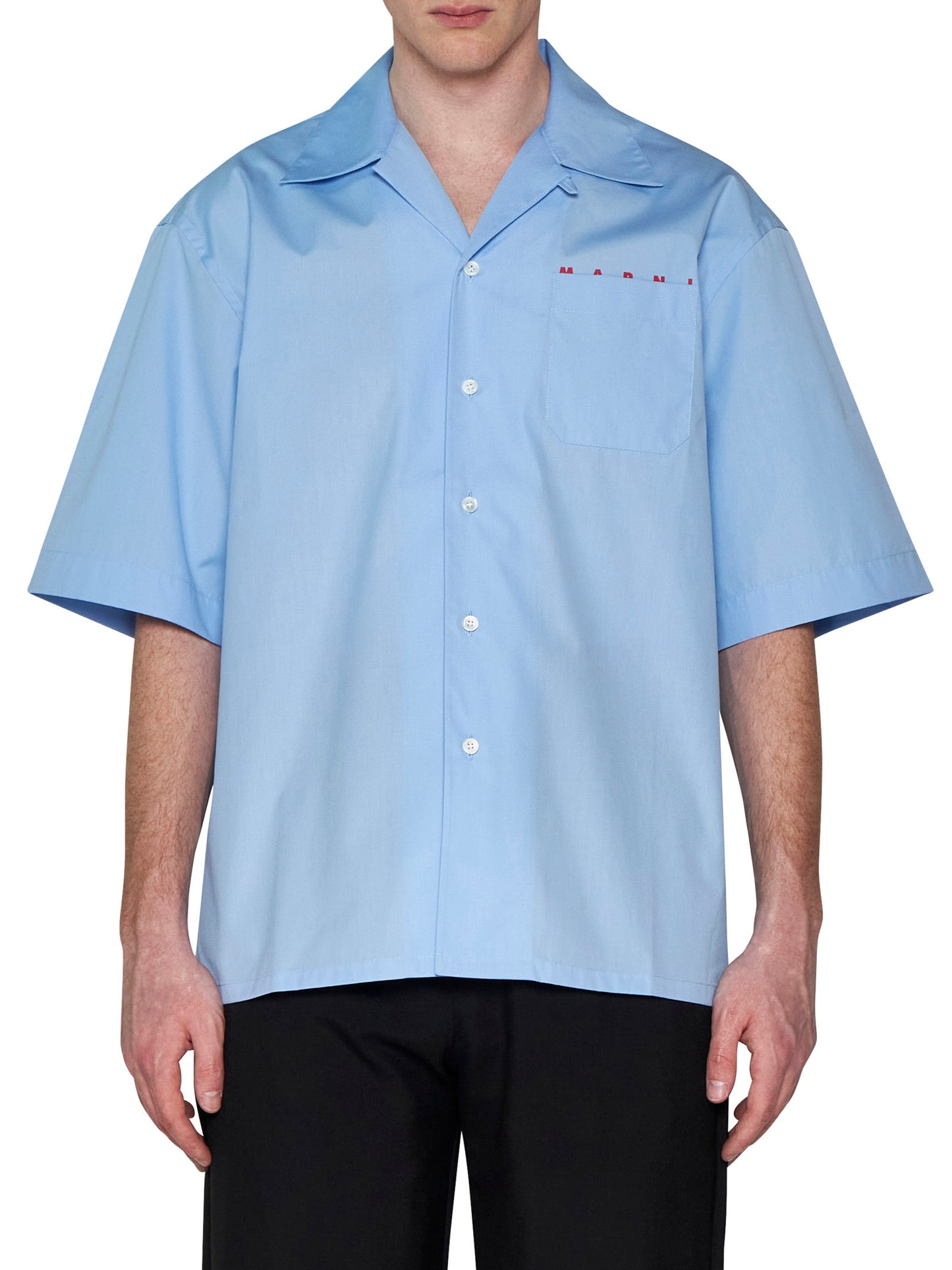 Cotton shirt with logo