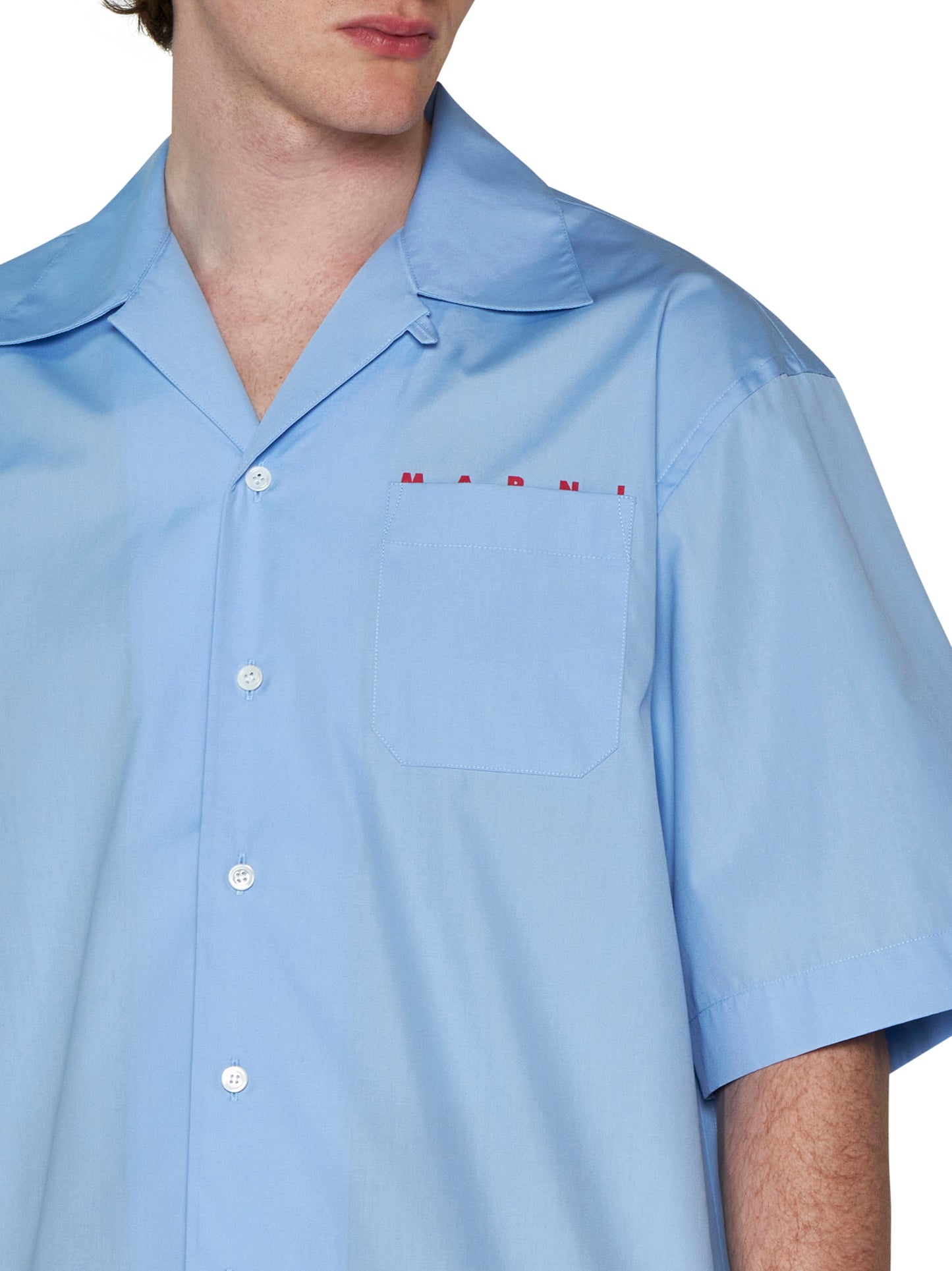 Cotton shirt with logo