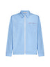 Camicia con logo nascosto blu Marni