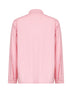 Camicia con zip in popeline biologico rosa