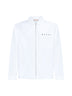Zip-up cotton shirt