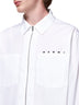 Zip-up cotton shirt