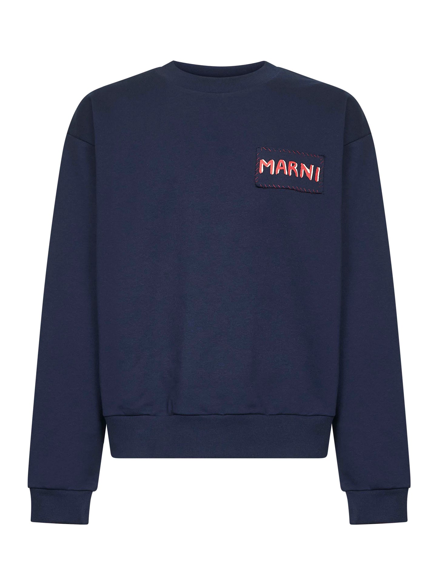 Blue cotton Marni label sweatshirt