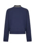 Blue organic cotton cardigan