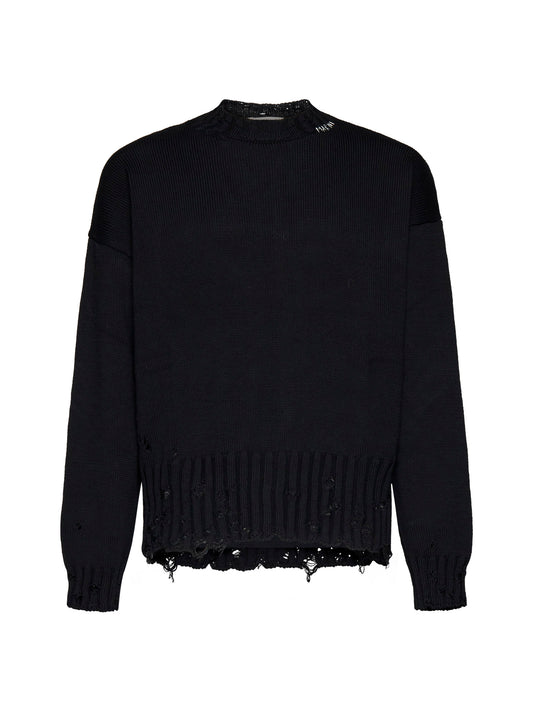 Maglione con dettagli in maglia anticata Marni