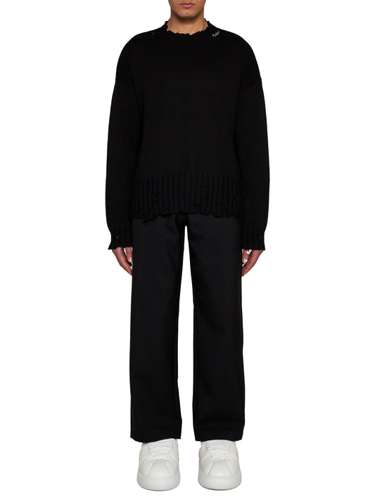 Maglione con dettagli in maglia anticata Marni