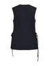 Blue tropical wool vest