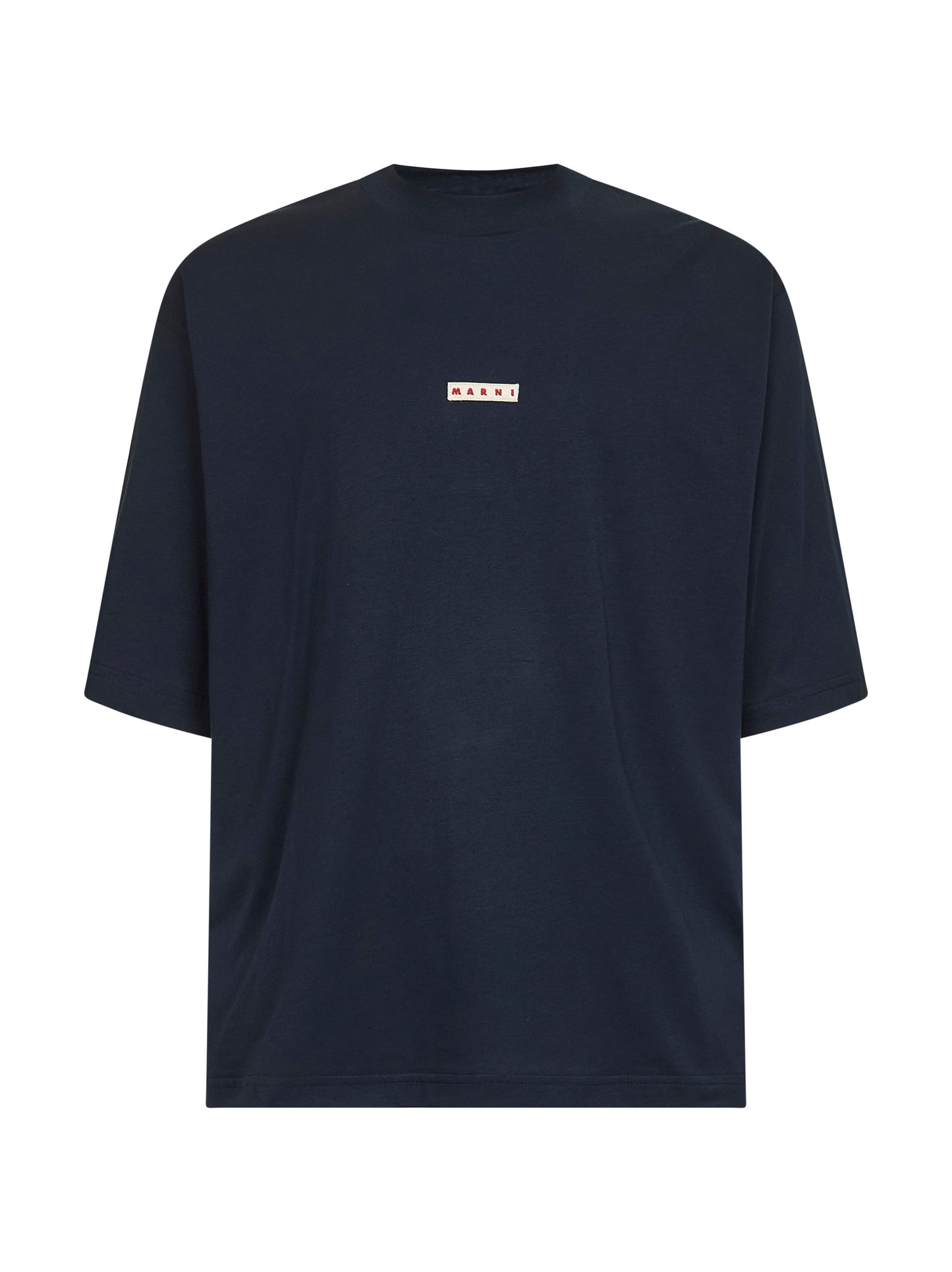 Blue organic cotton Marni label T-shirt
