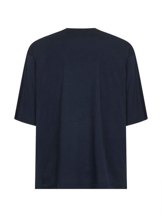 Blue organic cotton Marni label T-shirt