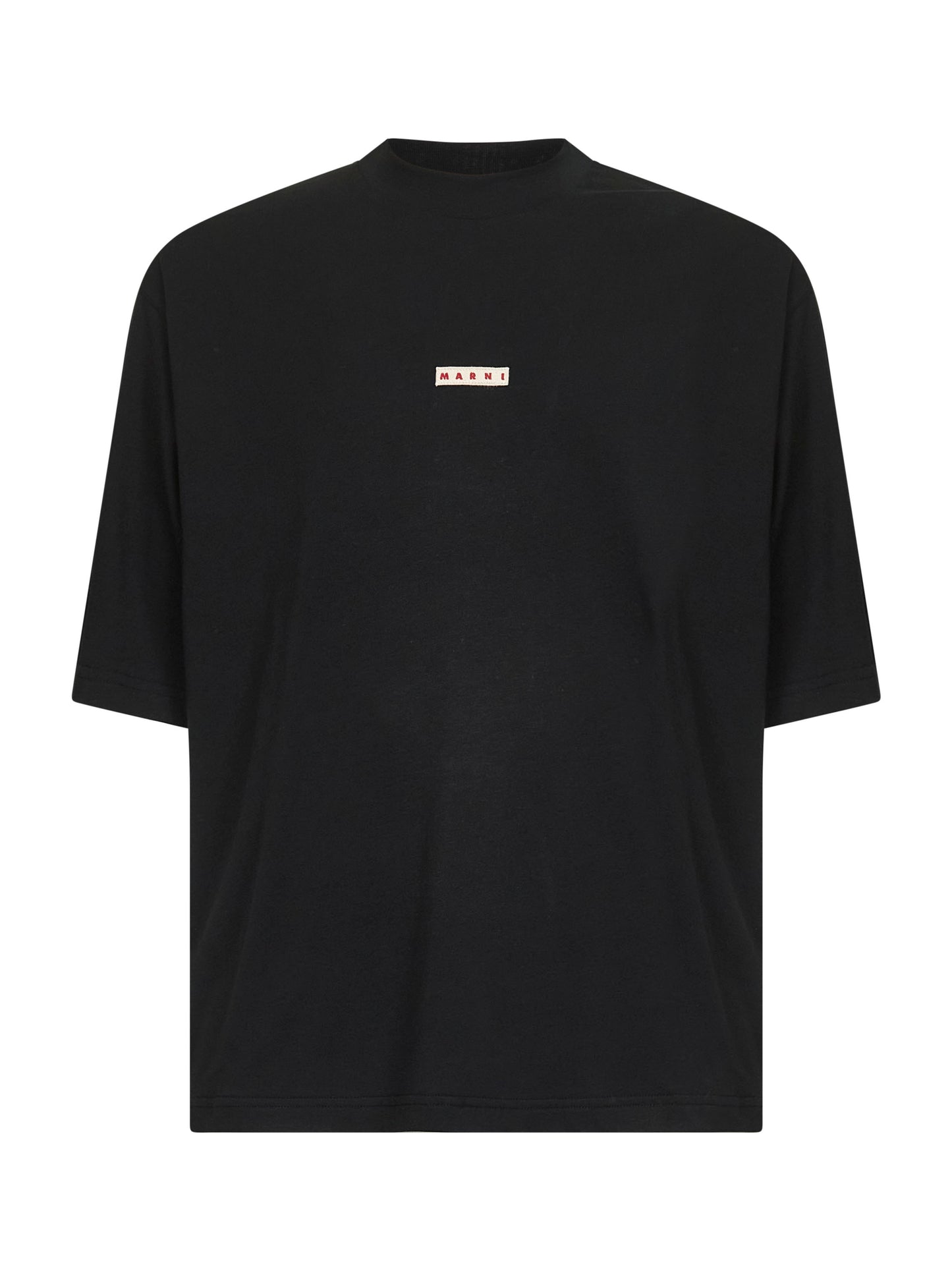Black organic cotton Marni label T-shirt