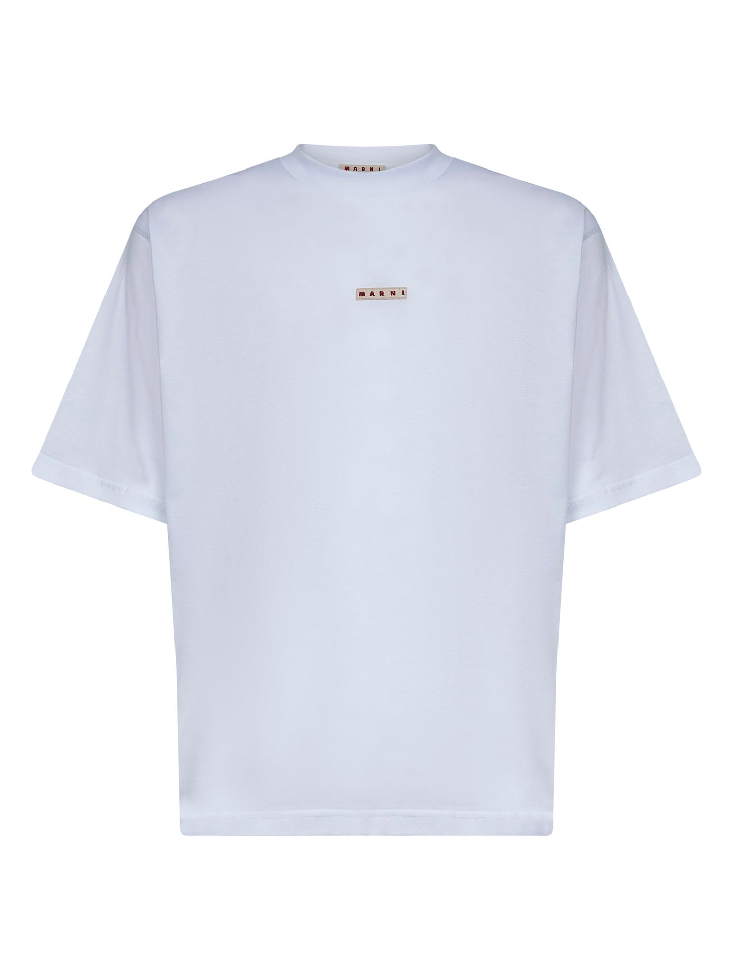 White organic cotton Marni label T-shirt