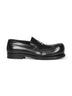 Black leather New Wave loafers