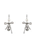 Orecchini a goccia Bow argento