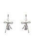 Orecchini a goccia Bow argento