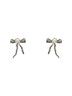 Orecchini a perno Bow argento