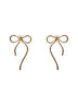 Gold Bow stud earrings