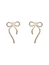 Gold Bow stud earrings