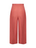 Pink wool batavia cropped trousers