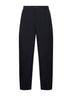 Blue tropical wool straight leg trousers
