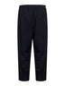 Pantaloni crop in fresco lana blu