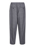 Pantaloni cropped in fresco lana Principe di Galles grigio