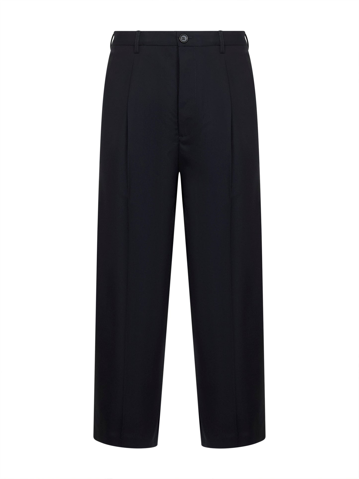 Pantaloni classici in fresco lana blu