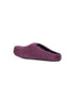 Sabot Fussbett in vitello a pelo lungo viola