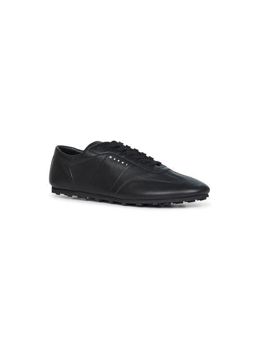 Sneakers Softy Soccer in nappa nera