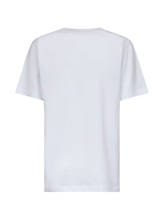 White jersey Marni Scribbled logo T-shirt