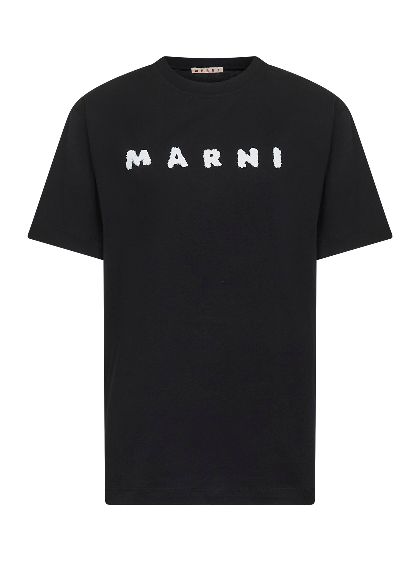 Black jersey Marni Scribbled logo T-shirt