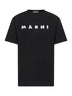 Black jersey Marni Scribbled logo T-shirt