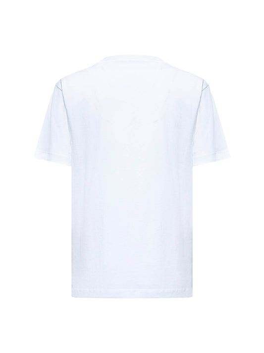 White Marni Scribbled logo T-shirt