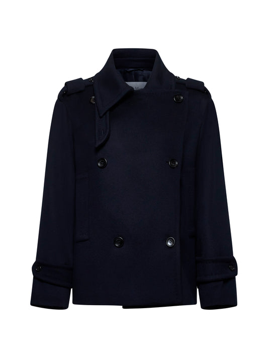 Laveno wool and cashmere short coat