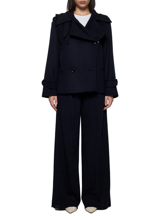 Laveno wool and cashmere short coat