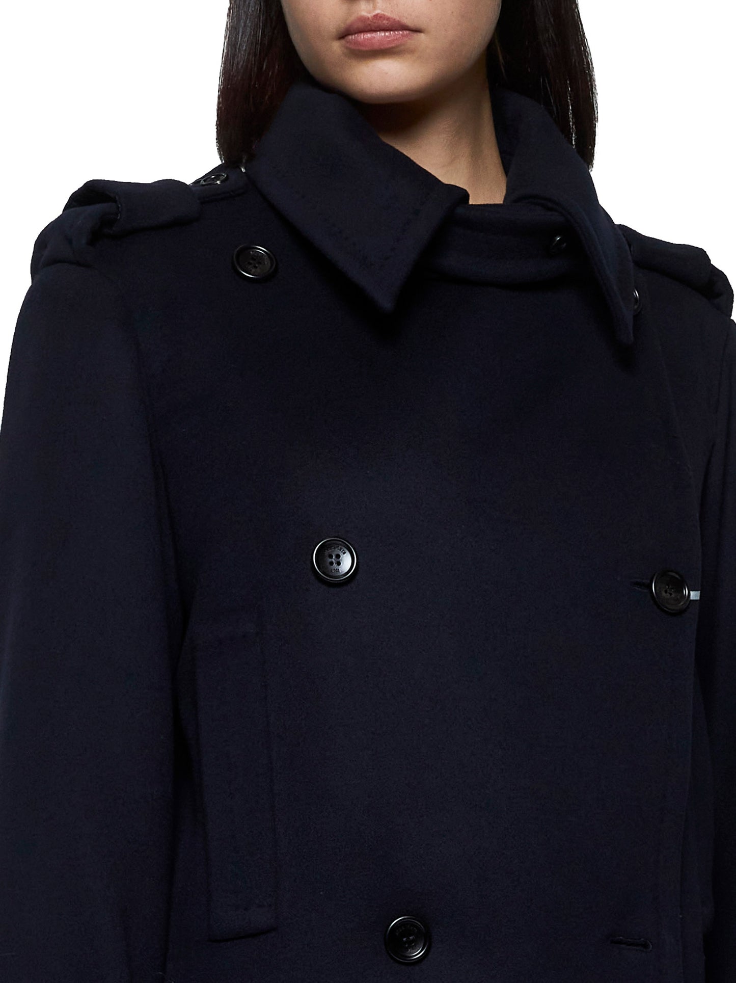 Laveno wool and cashmere short coat