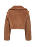 Camel Teddy SANTOS 2-in-1 cropped gilet