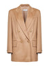 Giacca OLIMPIA in cammello zibellinato cammello<BR/>