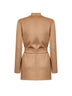 Camel double drap wrap jacket
