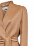 Camel double drap wrap jacket