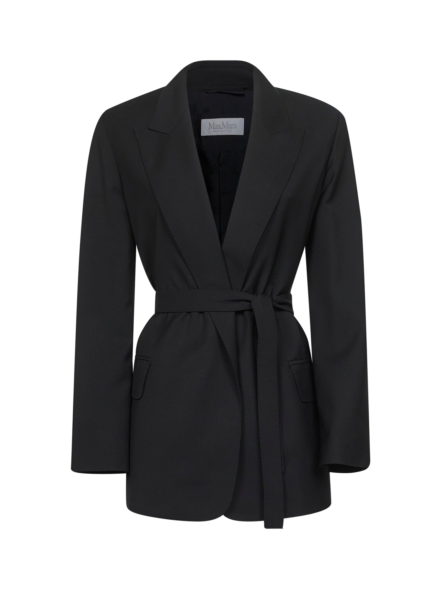 Black canvas TALENTO belted blazer