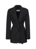 Black canvas TALENTO belted blazer