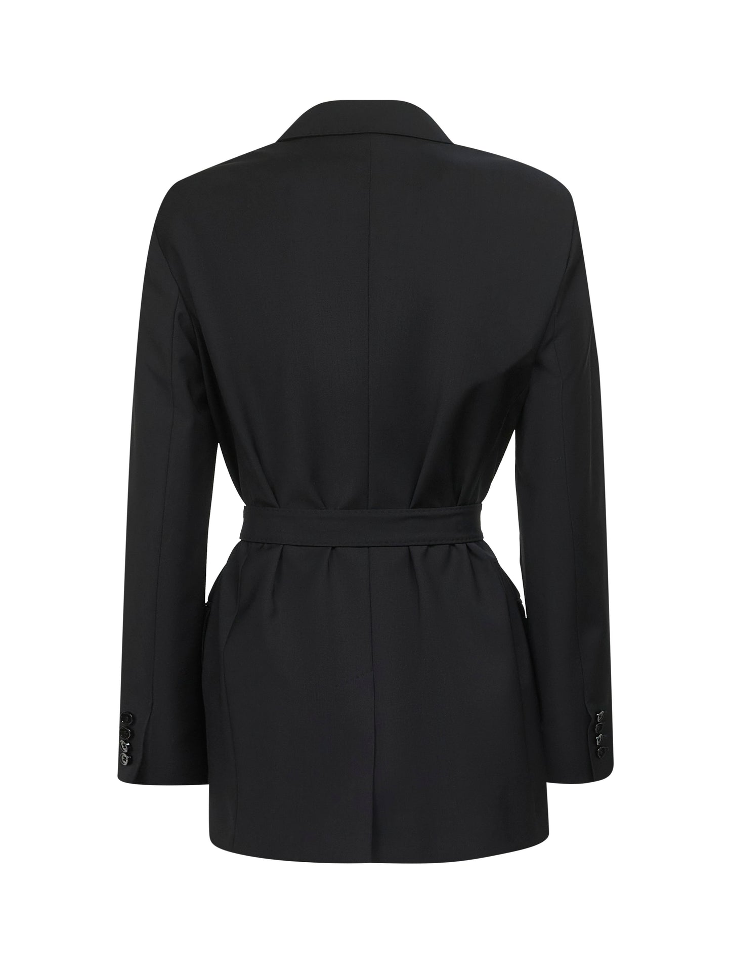 Black canvas TALENTO belted blazer