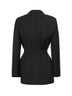 Black canvas TALENTO belted blazer