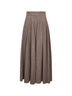 Gonna lunga BELLICO1234 in feltro di lana beige
